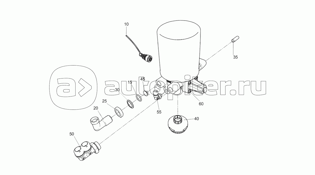5308-3500011-06 Осушитель в сборе с фитингами