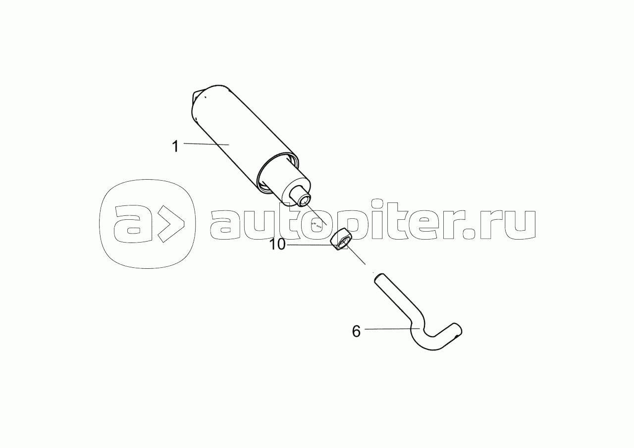 53205-3570205 Пневмоцилиндр вспомогат.тормоза