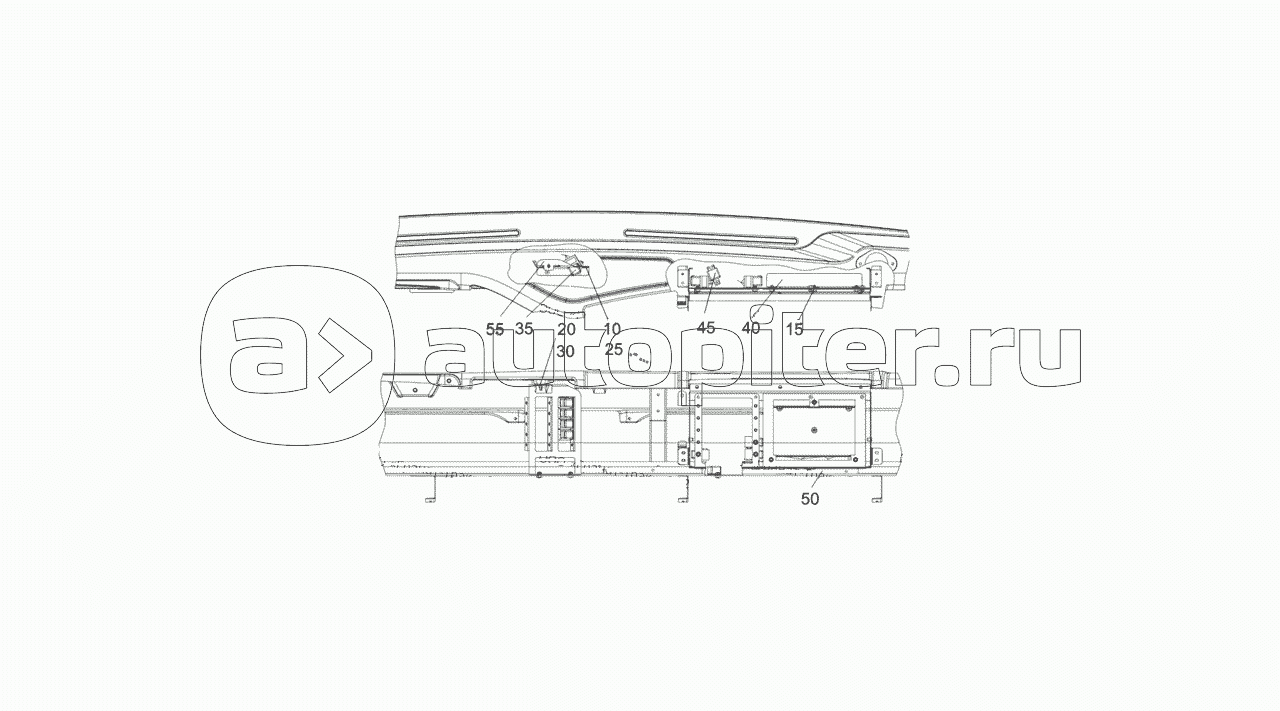 5308-3747005 Установка реле и блока управления электрооборудованием