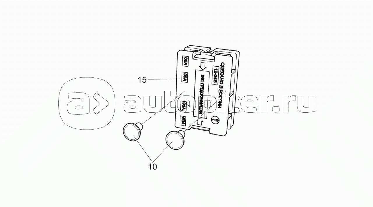 65115-3722002 Установка блока предохранителей