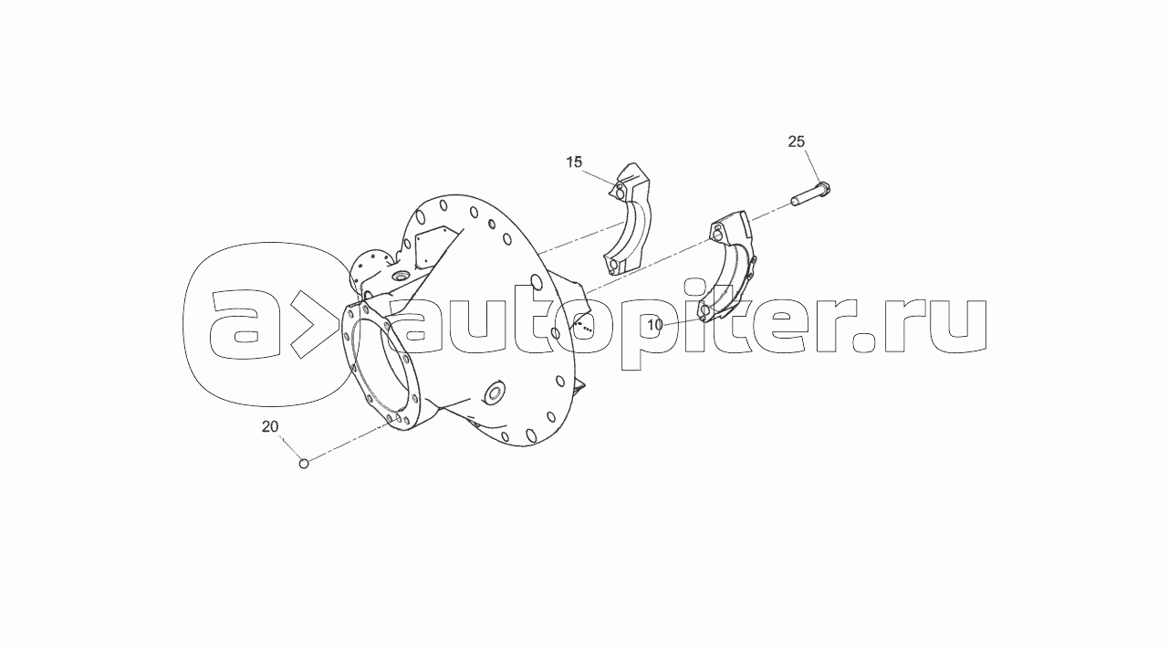 43081-2402015 Картер редуктора заднего моста