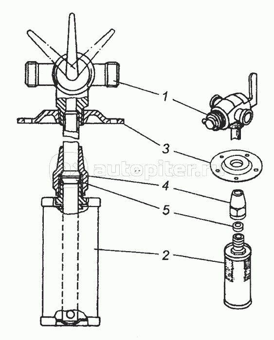 5410-1104012 Трубка приемная с фильтром в сборе