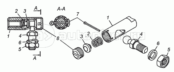 740.1108054 Тяга привода управления регулятором в сборе
