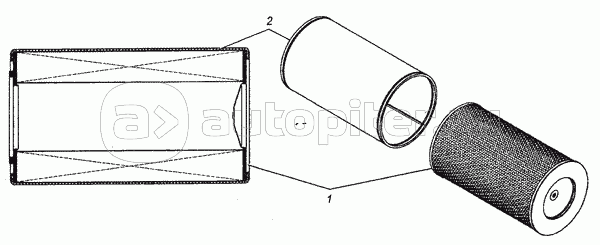 7405.1109557 Элемент фильтрующий с предочистителем в сборе