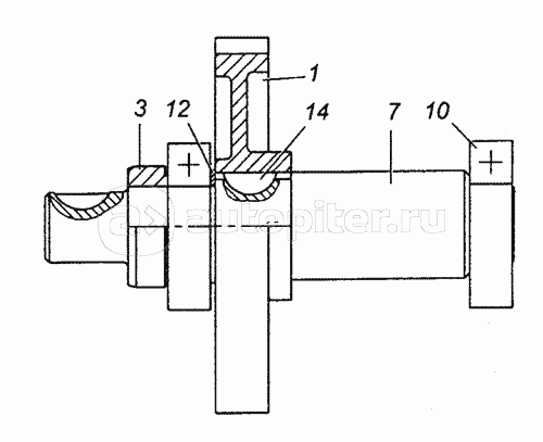740.51-1121010 Шестерня ведомая привода ТНВД в сборе