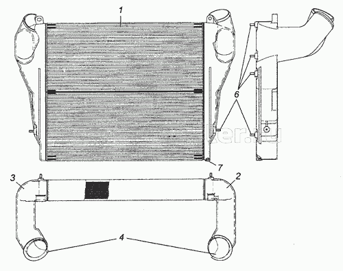 53205-1170300 Теплообменник охлаждения наддувочного воздуха в сборе