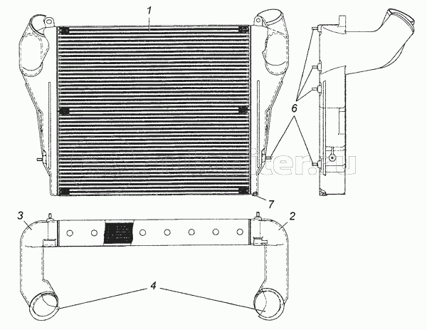 53205-1170300-01 Теплообменник охлаждения наддувочного воздуха в сборе (сварка)