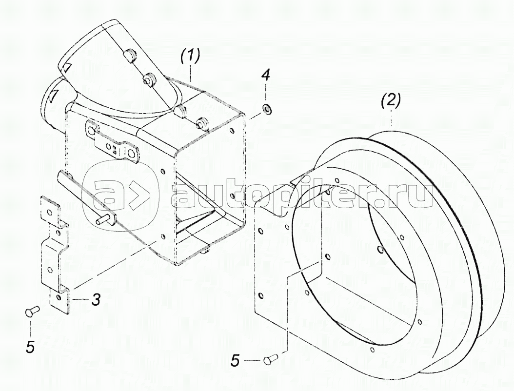 5320-8118027 Улитка вентилятора с распределителем левая