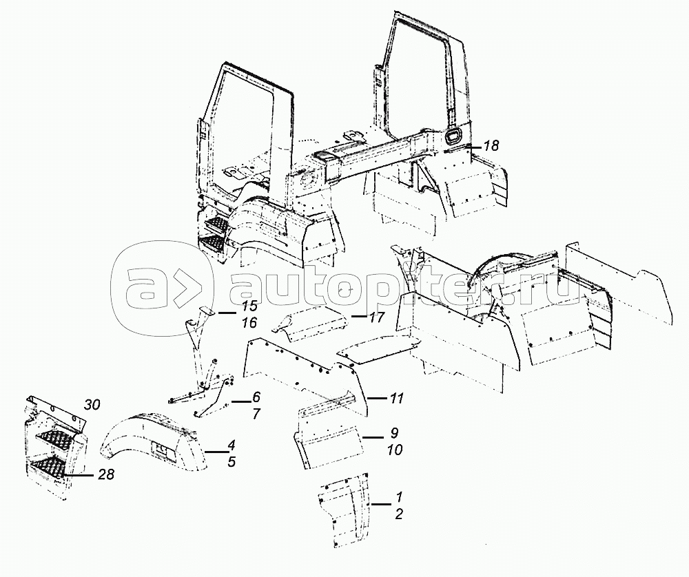 43255-8400006-07 Установка оперения кабины