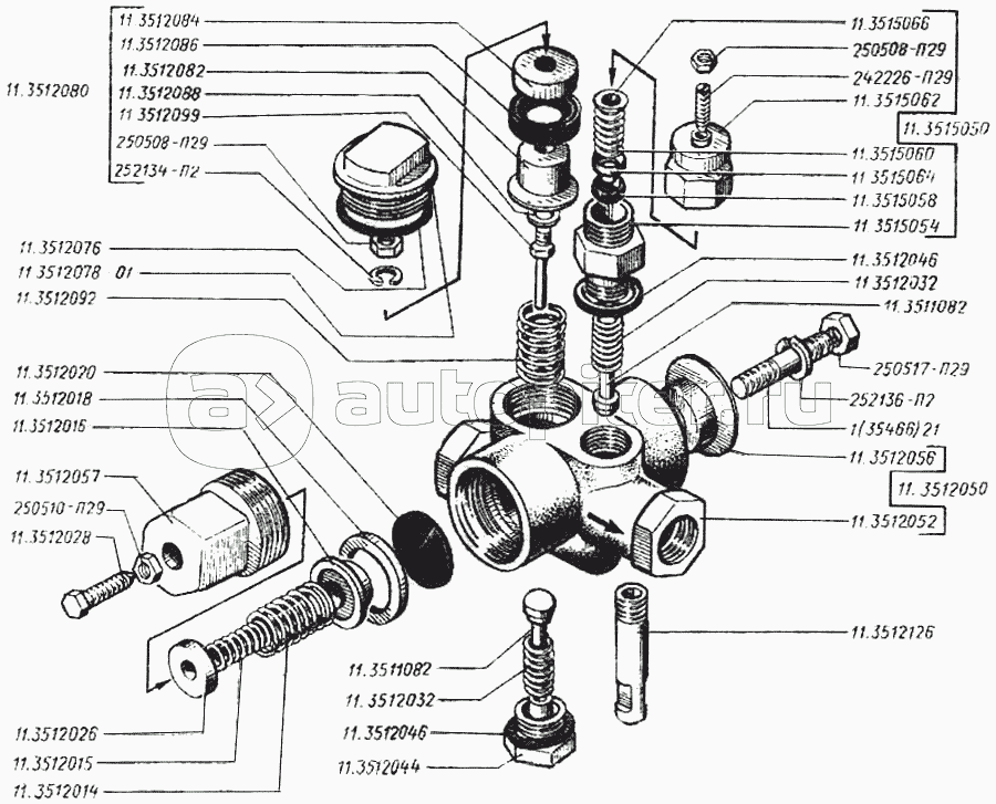 Регулятор давления с предохранительным клапаном