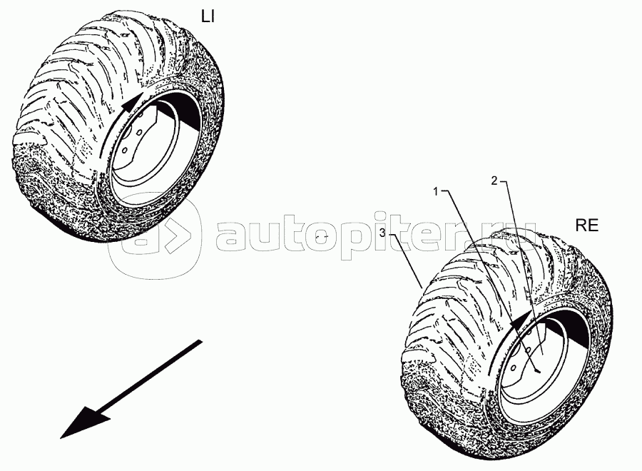 Wheel 6/161/205 D18 400-15.5 T404 -14PR RE