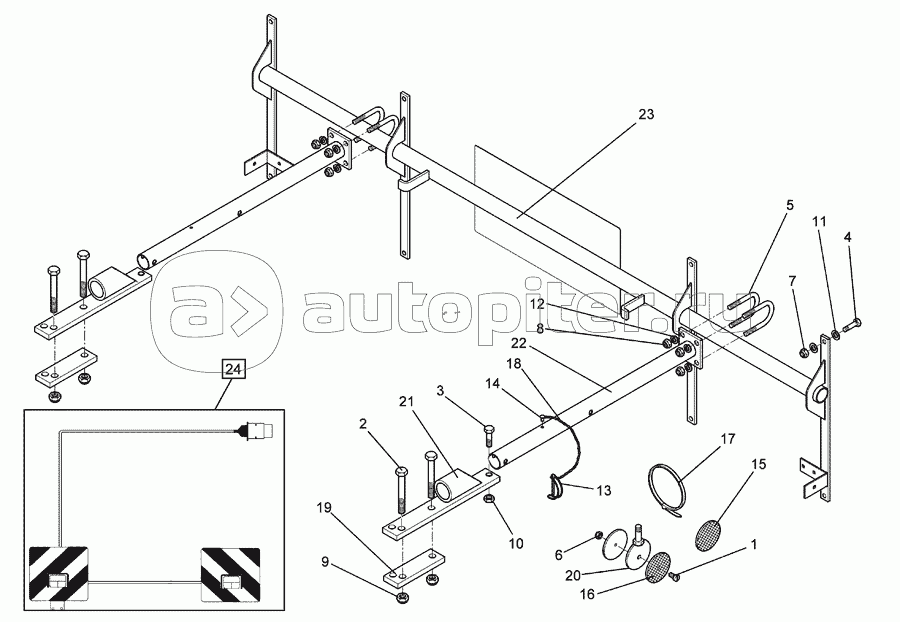 Lighting equipment BLA-1 PF/UNI 33,7x1580