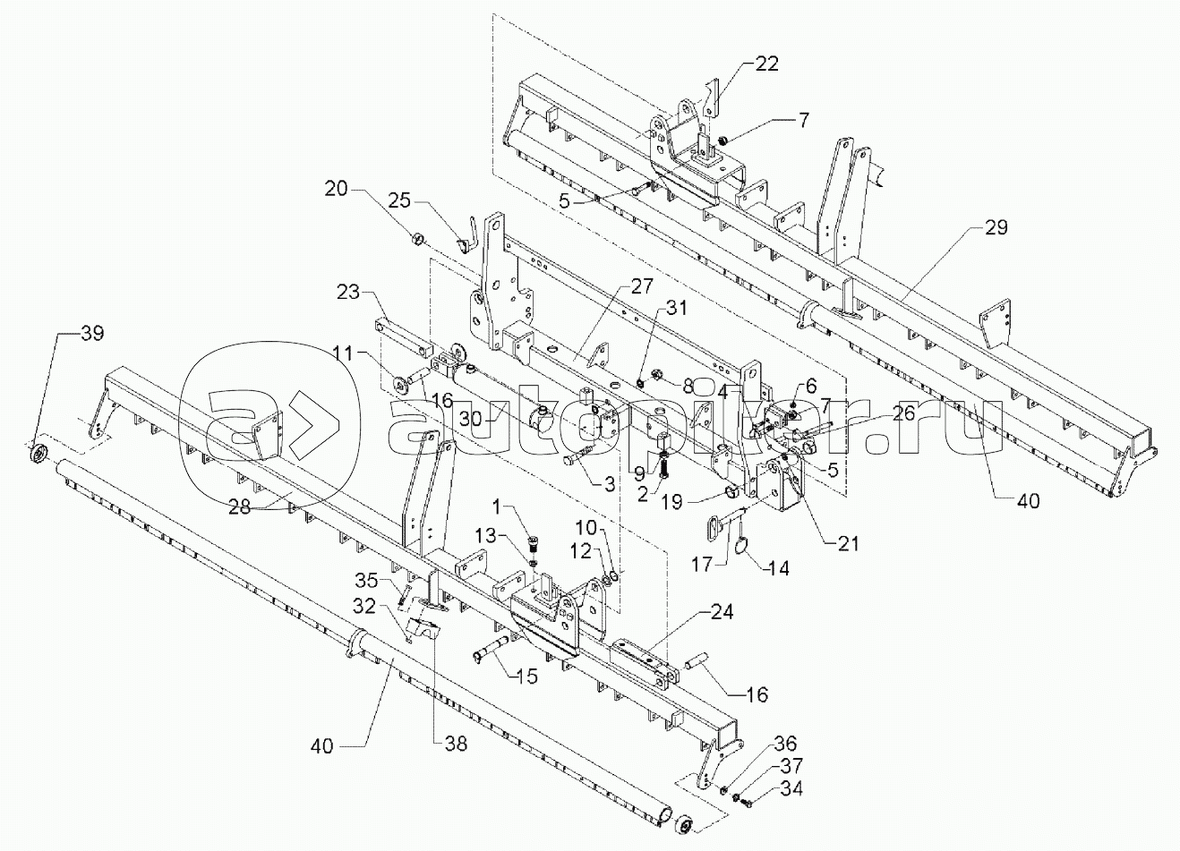 Coulter frame Solitair 9/400 K-ES 32R-125