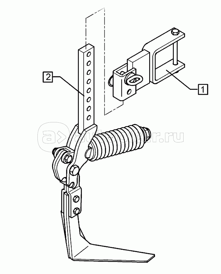 Track scraper with holder FSU-VS33-90x90-97