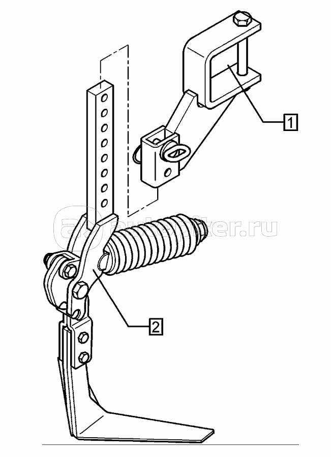 Track scraper with holder FSU-VS33-90x90-67