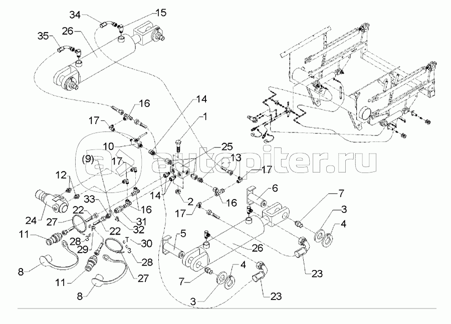 HY-assembly coulter lifting DZ63/30-245 Solitair B