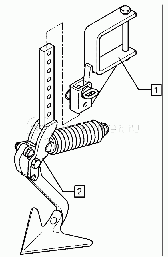 Track scraper with holder FSU-G25 120x120 Solitair