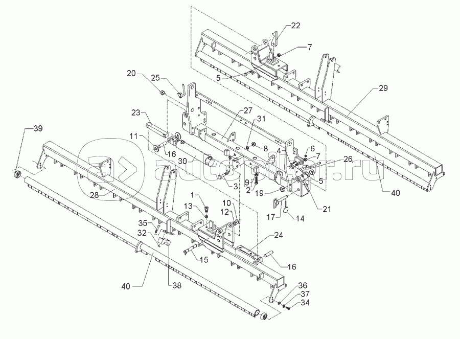Coulter frame Solitair 9/600 K-ES 48R-125