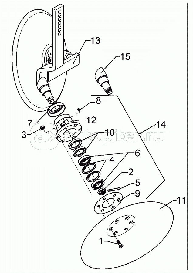 Pair of hollow discs 2xD450 GEK-RE Thorit 8
