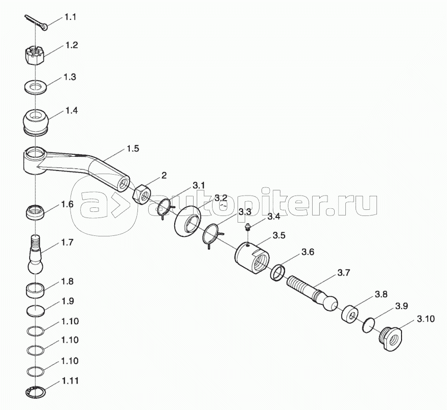 TE254.311G Мост передний ведущий в сборе-5