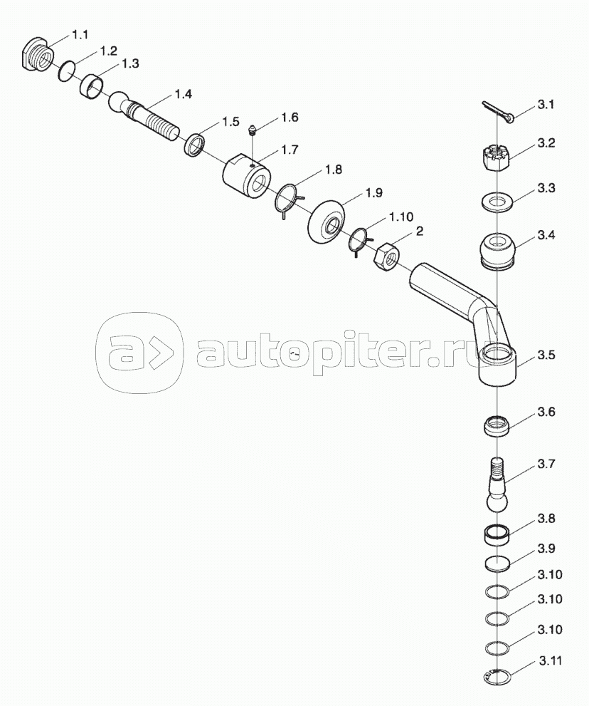 TE254.311G Мост передний ведущий в сборе-6