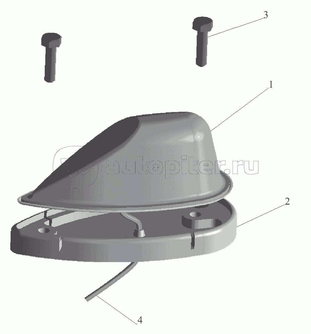 Установка фонарей автопоезда 6430-3700099
