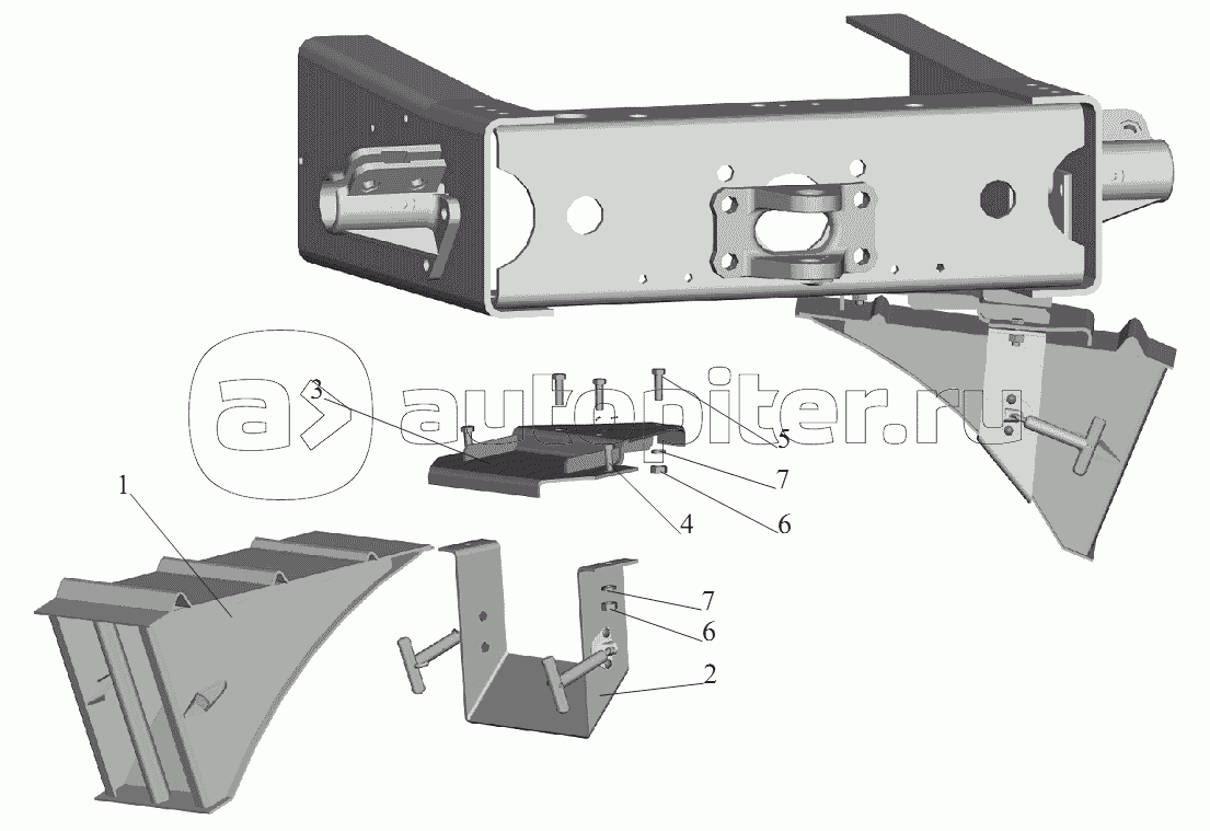 Установка противооткатных упоров 5440-3900037