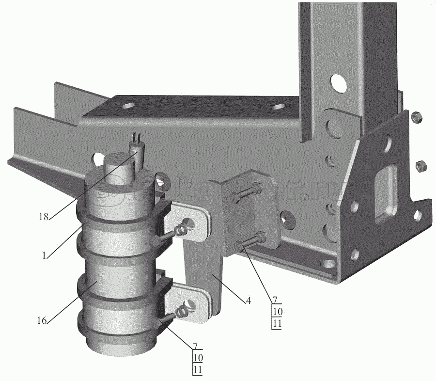 Установка ресивера-осушителя 544020-8100036