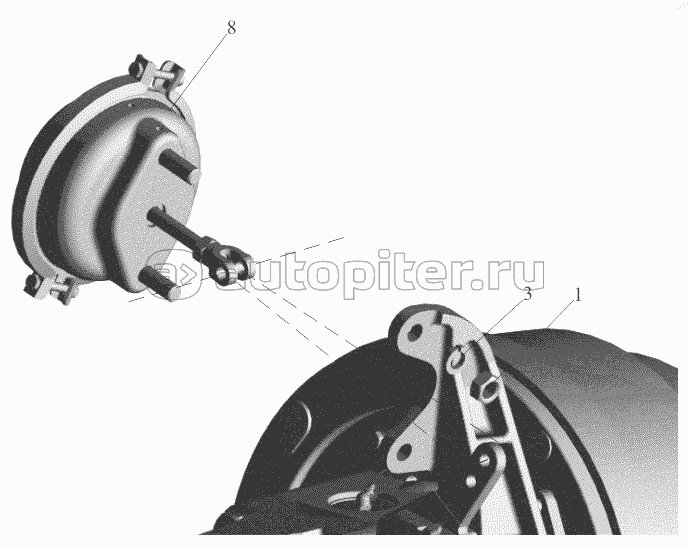 Крепление тормозных камер 643008-3519001