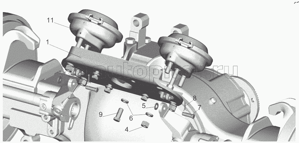 Крепление тормозных камер 651608-3519002