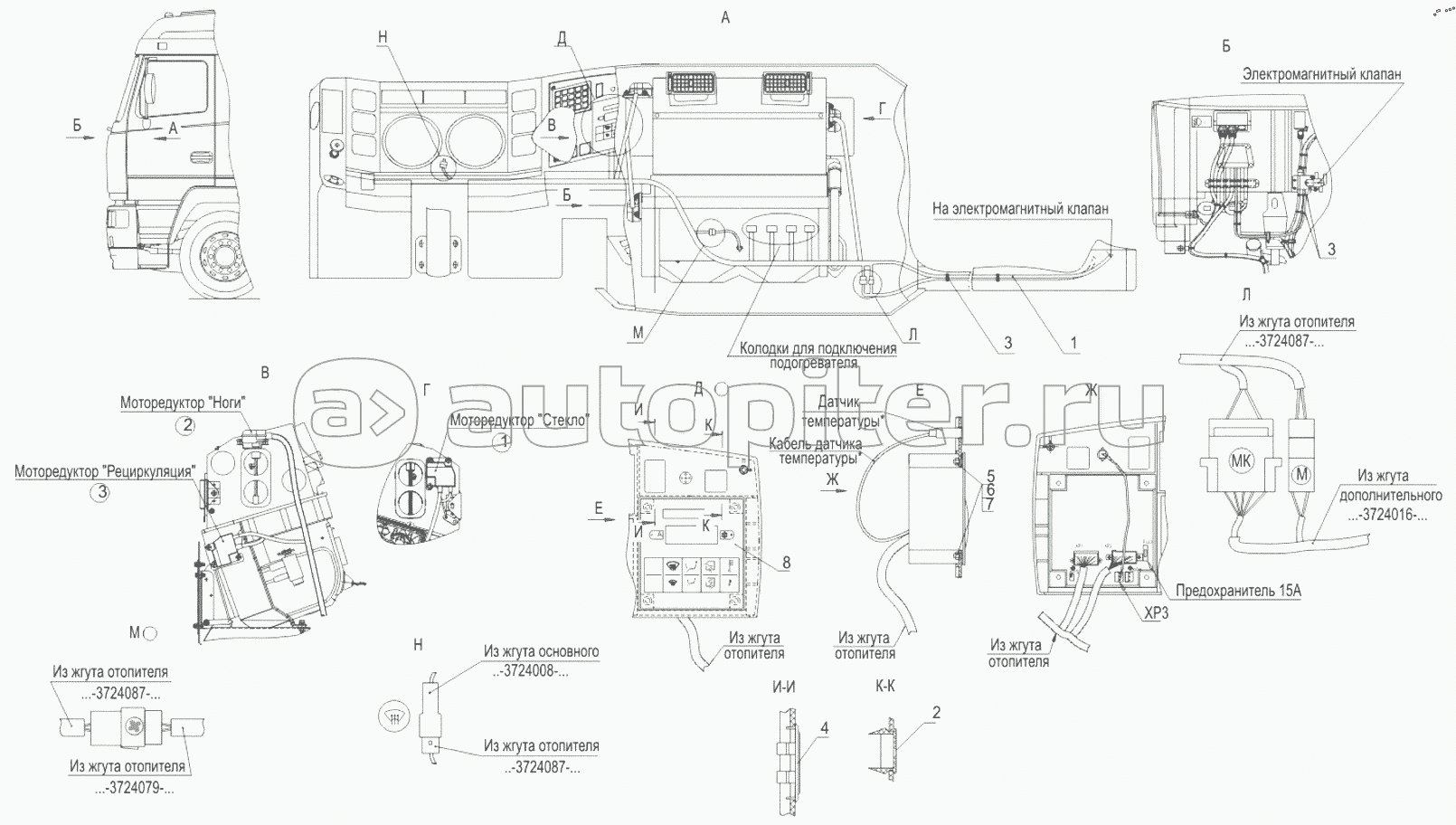Установка электрооборудования управления микроклиматом 5440-3700103-010
