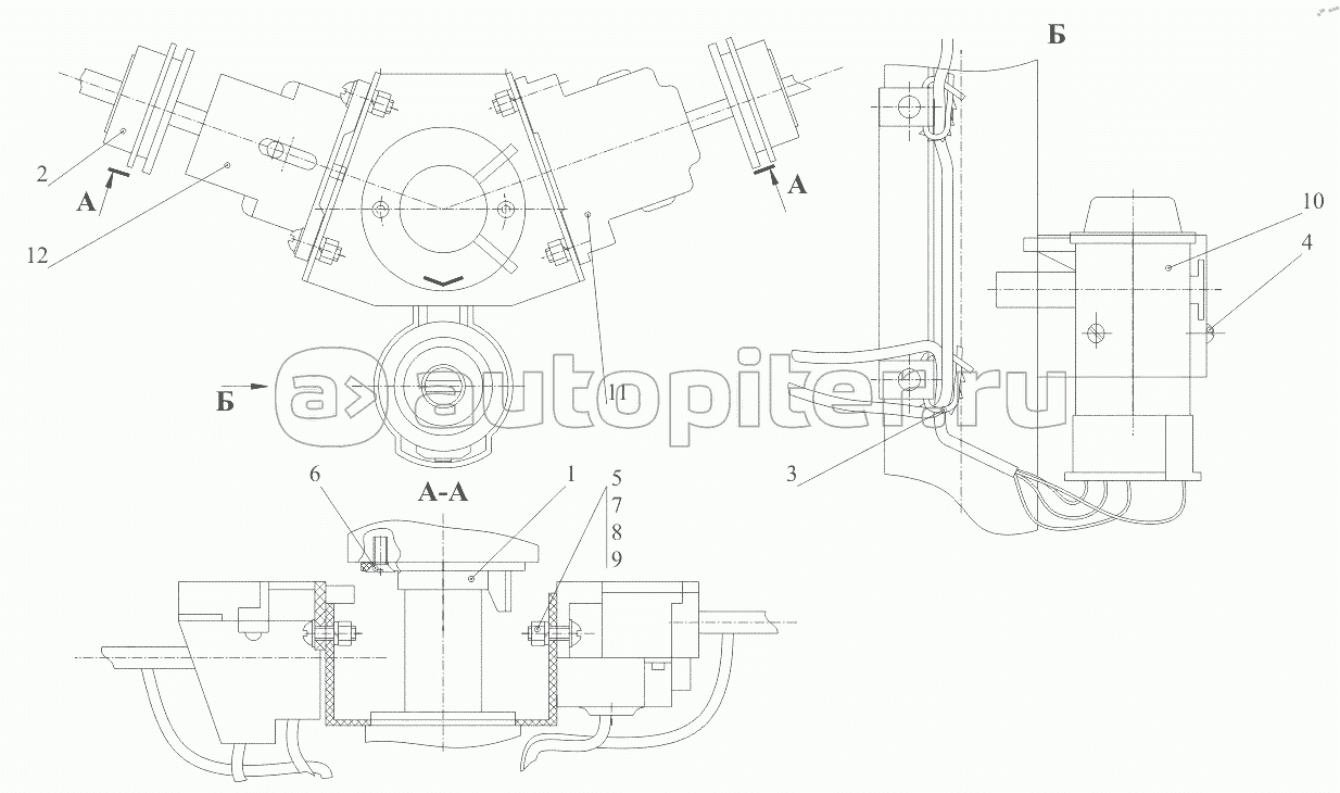 Установка переключателей на рулевой колонке 6430-3700084