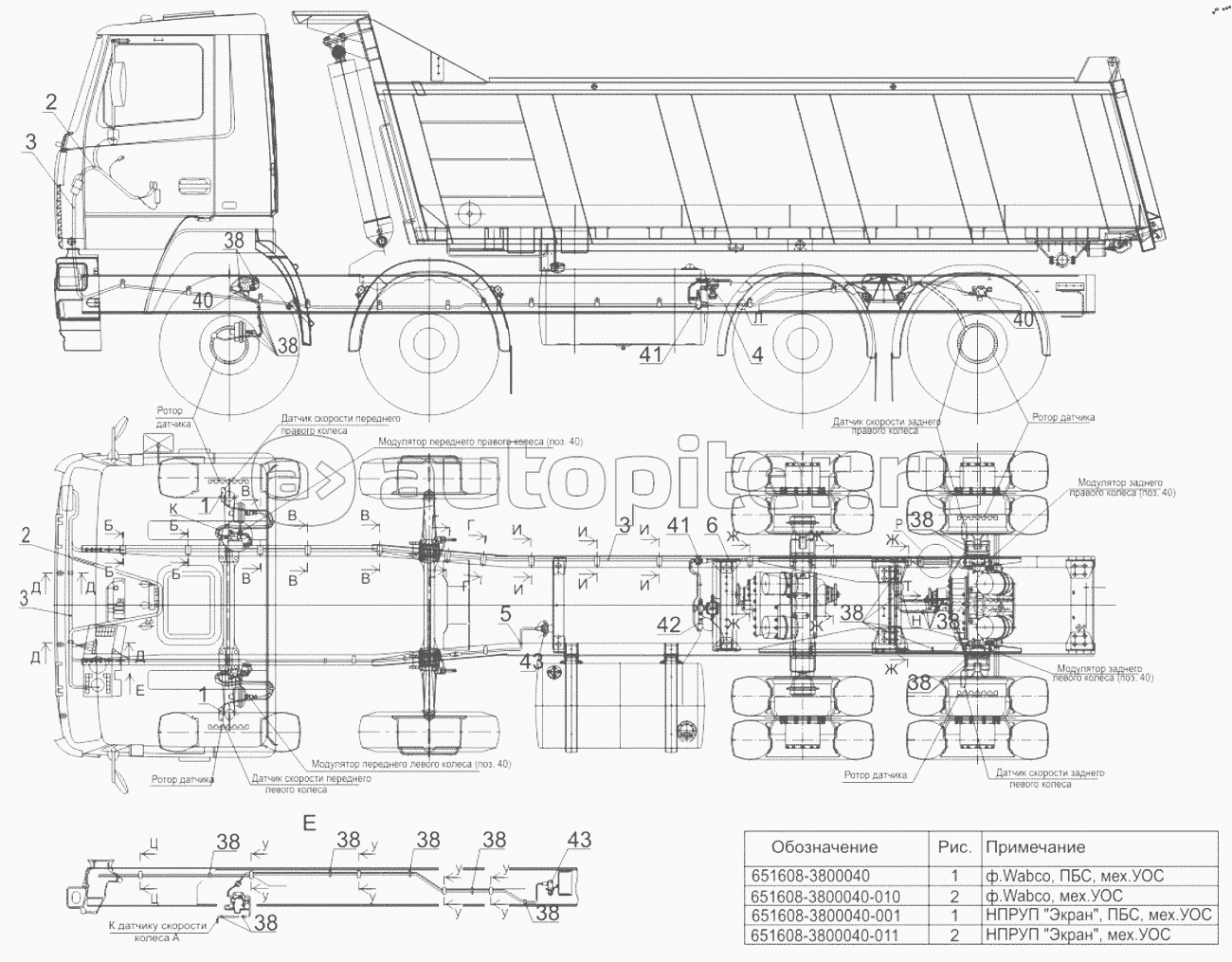 Установка электрооборудования АБС тормозов