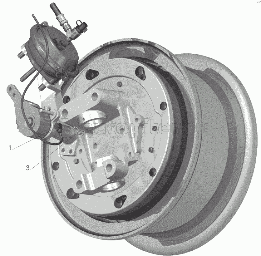 Установка датчика АБС на передних колесах 54402-3538101,543240-3538101