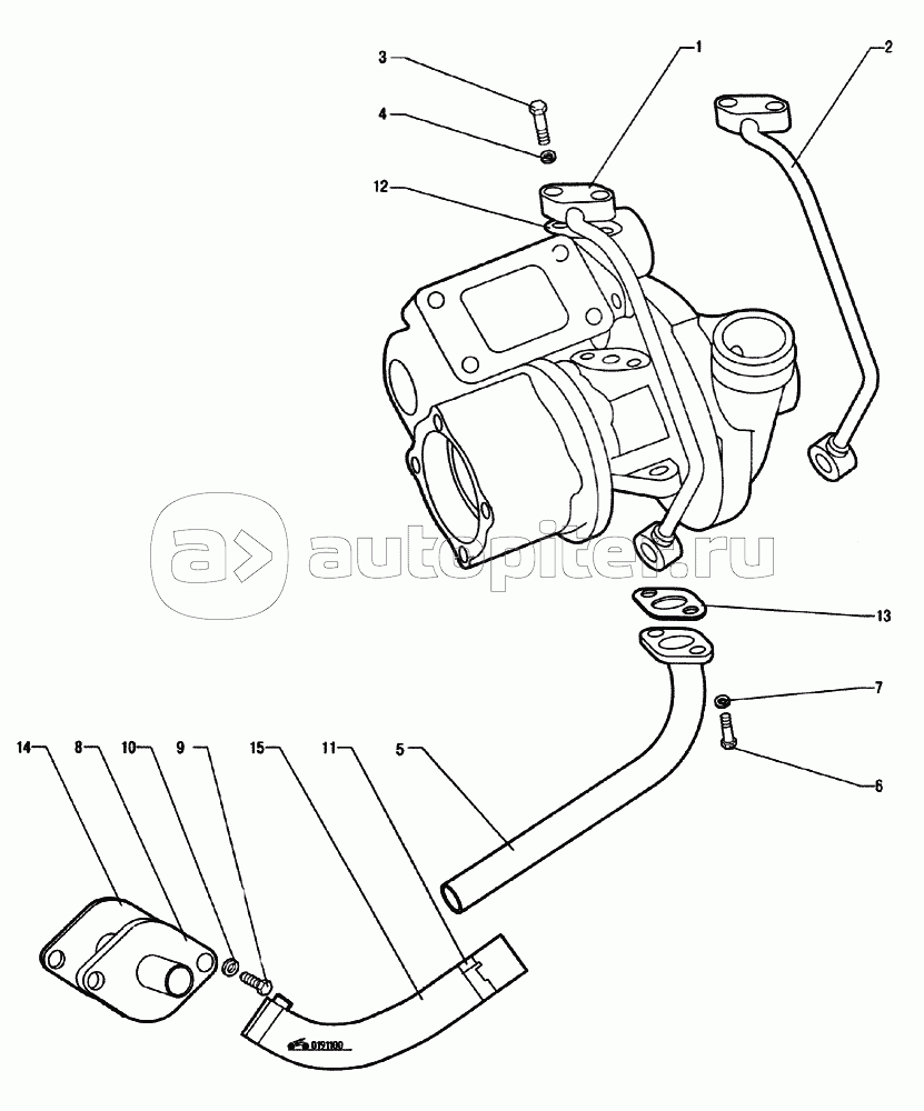 Маслопроводы турбокомпрессора (245-1118000-К или 245-1118000-К-01)