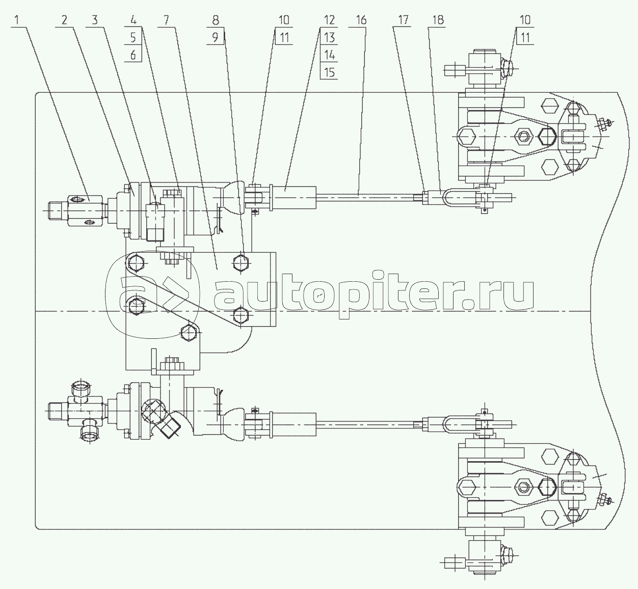 Установка однопроводного крана тормозного