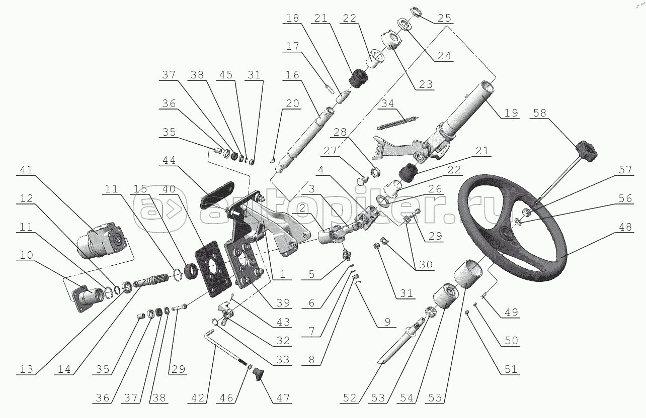 Колонка рулевая 2522-3401000-03, 2522-3401010