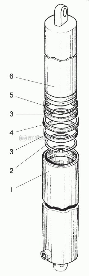 Цилиндр гидроподъемника 820Н-4625010-Б. Вариант 2