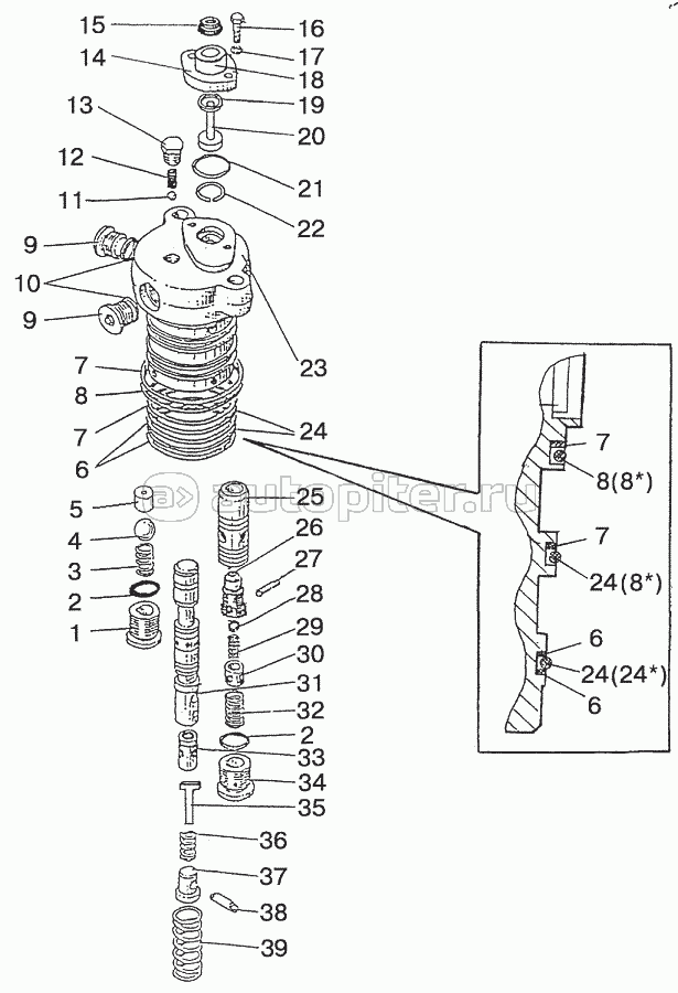 Распределитель гидроподъемника 820-4634010