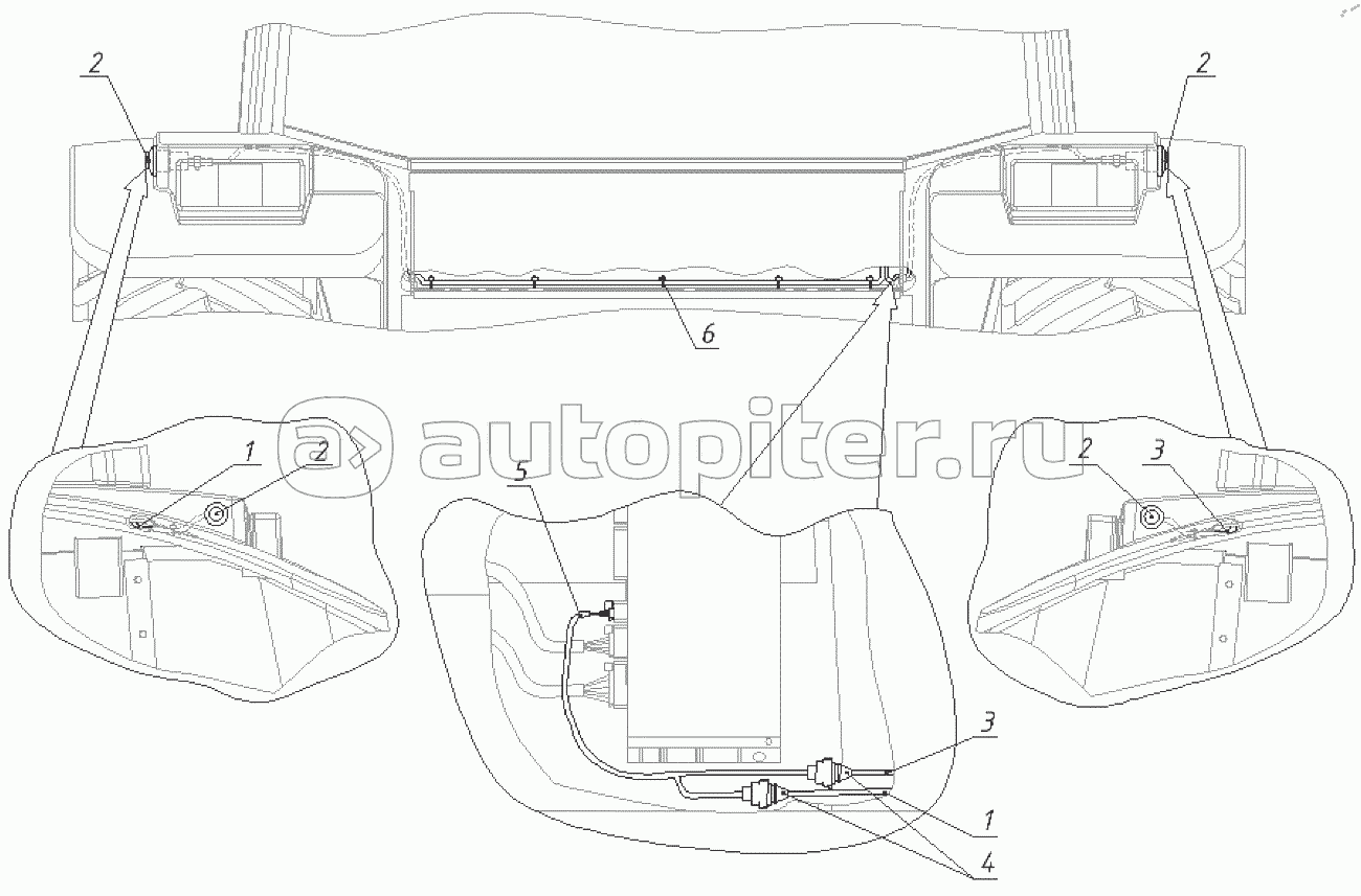 Установка выключателей ВОМ (для механического гидроподьемника) 221-8702350