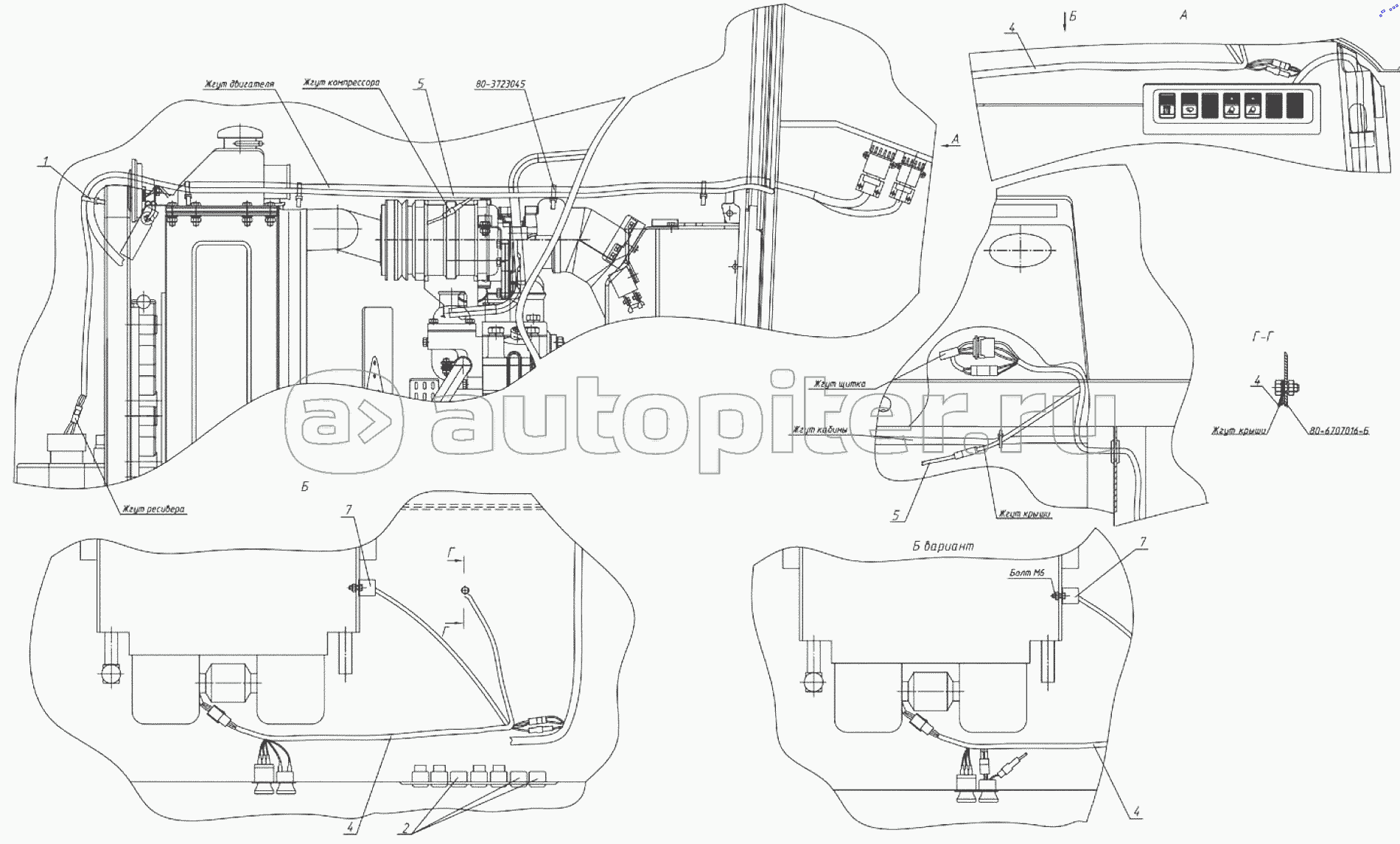 Электрооборудование кондиционера 1221.6Е-3700115