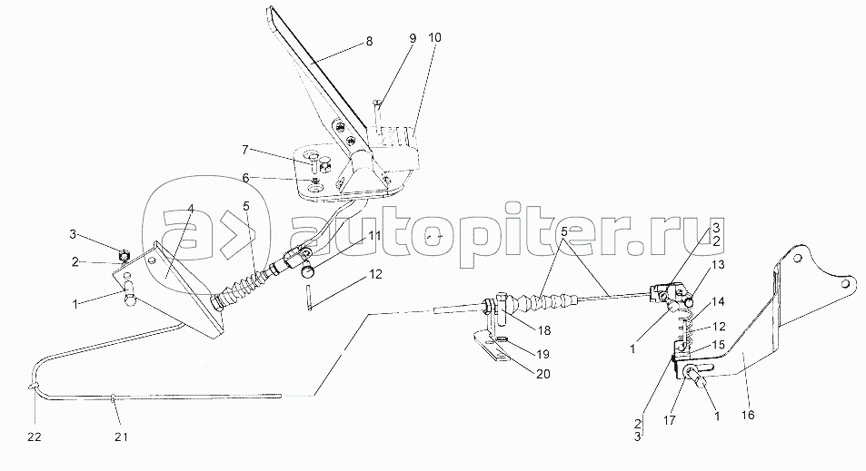 Привод управления двигателем 65151-1108005