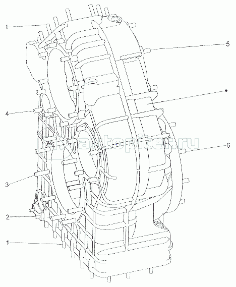 Картер раздаточной коробки 8020-1802010-20