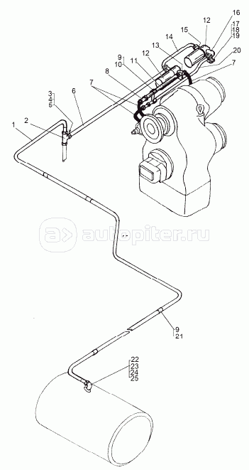 Установка управления раздаточной коробки 8006-1800027 ( для шасси выпуска до 06.2000 г.)
