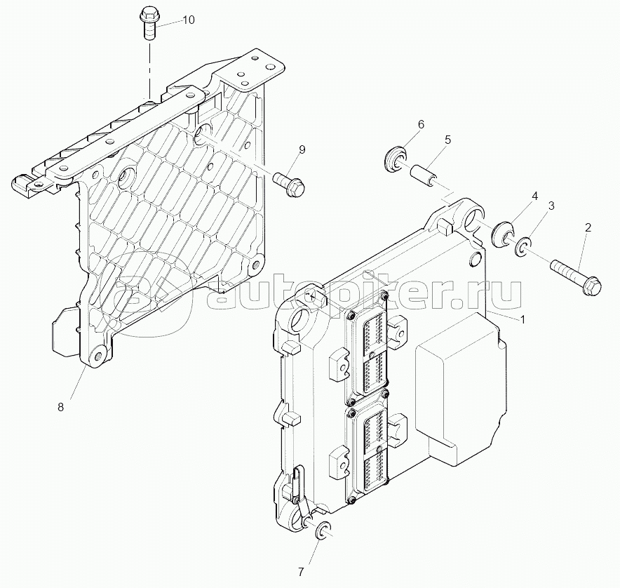 AFH04639 Engine Control Module (From Engine Number U021094T) Plate A
