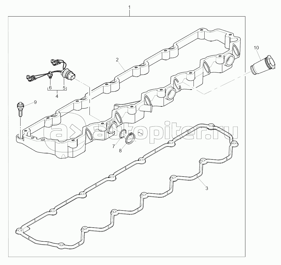HBH03158 Cylinder Head Cover Base (From Engine NumberU000881N, Upto Engine Number U001906P) Plate D