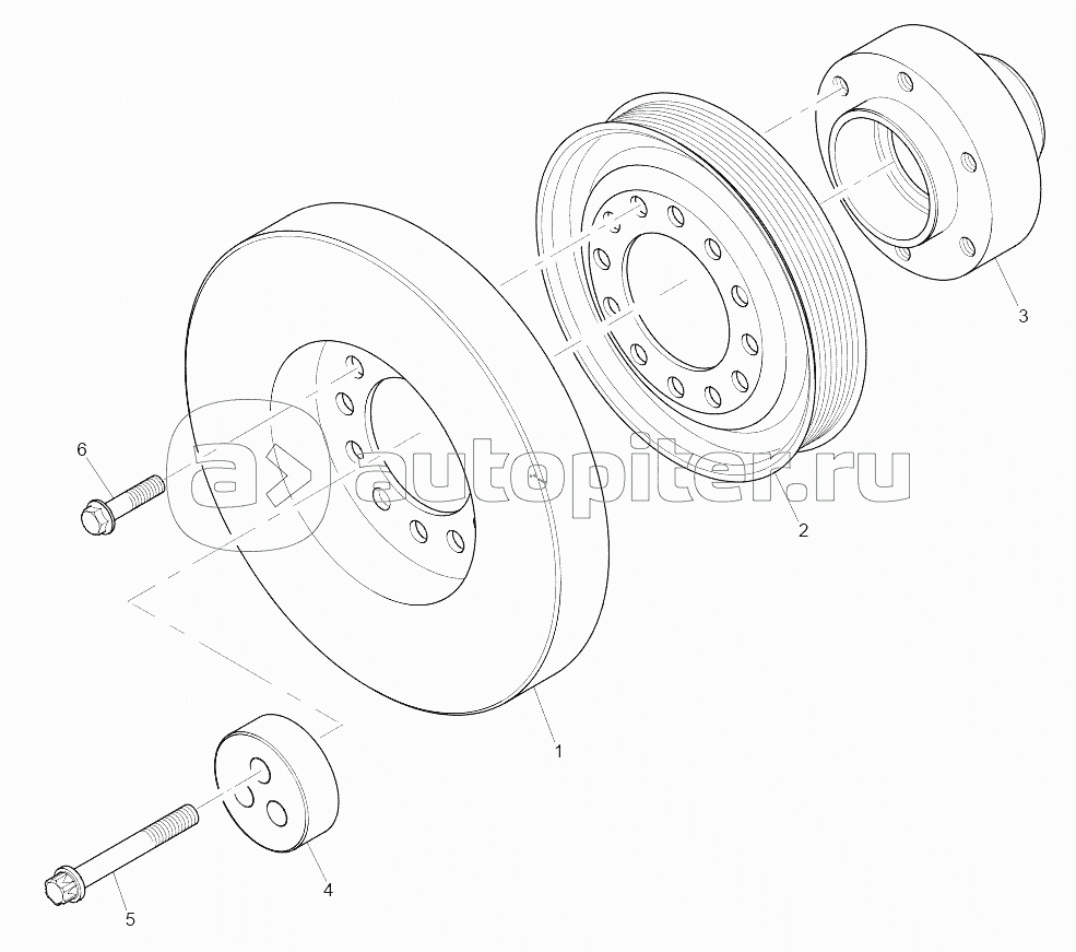 KBH00709 Front End Drive Input (Upto Engine Number U030232V) Plate A
