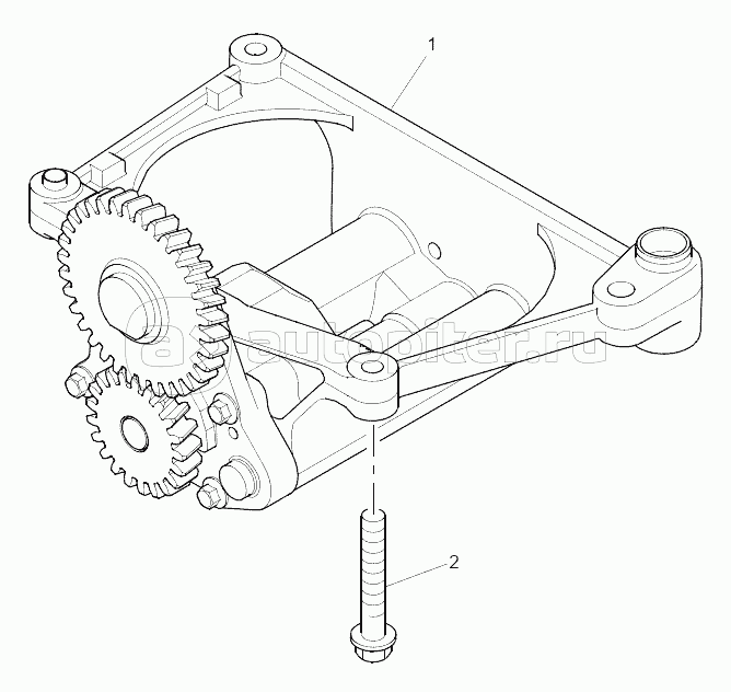 RBH00032 Lubricating Oil Pump and Delivery Housing Plate A