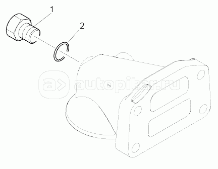 ZJH00544 Lubricating Oil Pressure Switch/Gauge Plate A