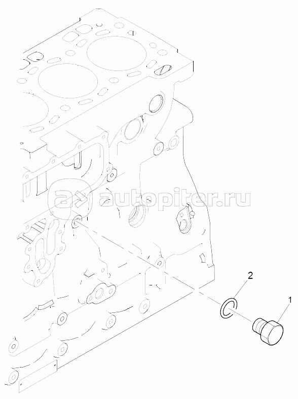 ZJH00544 Lubricating Oil Pressure Switch/Gauge Plate B